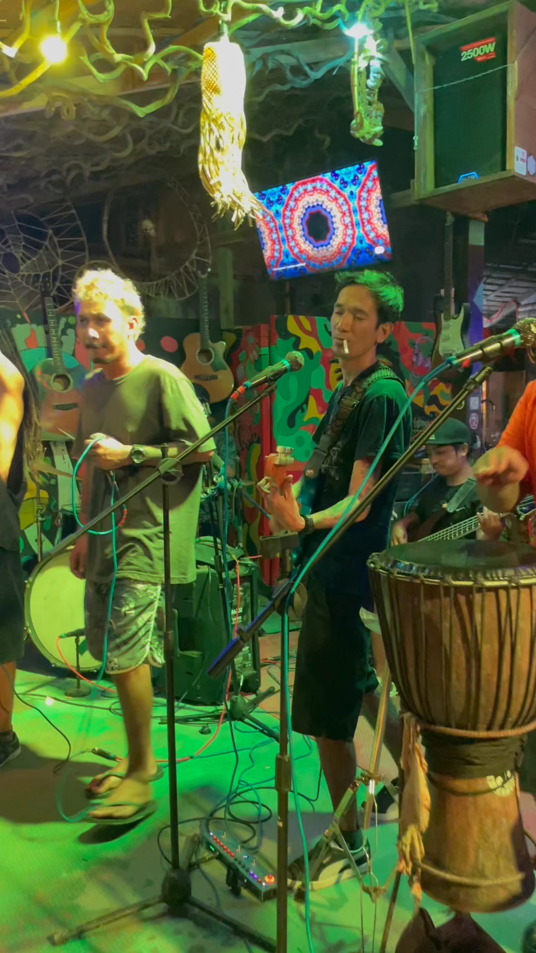 Jamming with our kap Abdel — one of the lead vocalists of Bugs and ...