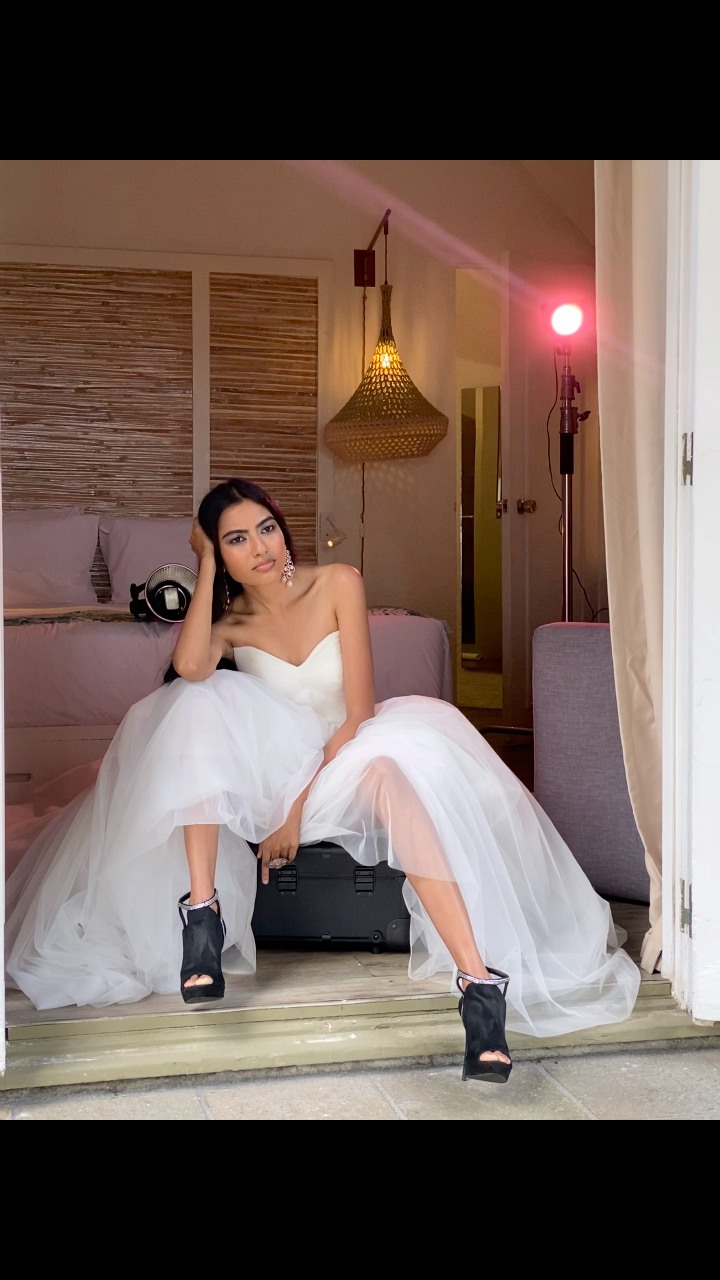 🖤 THE BOLD BRIDE 🖤, A little attitude. A lot of glamour., She looks phenomenal in this striking gown from The Bridal Boutique Mauritius, styled with unforgettable black heels for her Lifestyle 