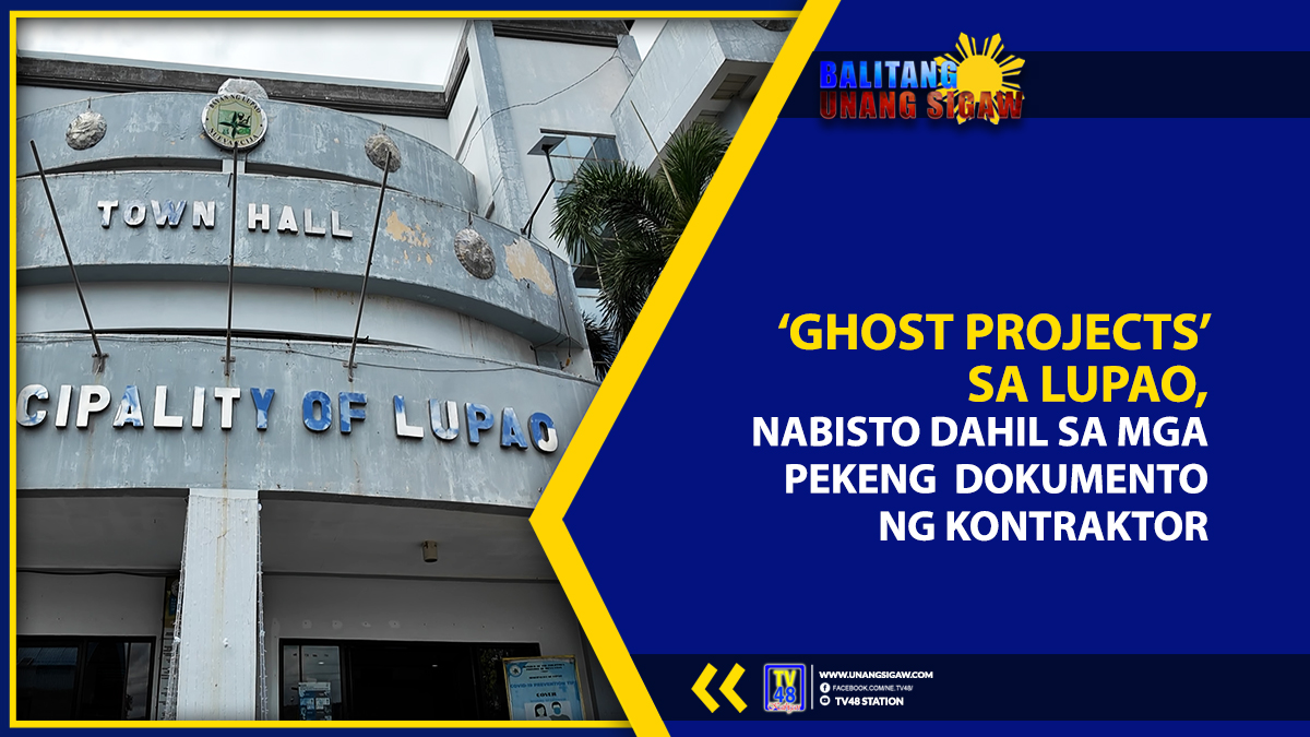 ‘GHOST PROJECTS’ SA LUPAO, NABISTO DAHIL SA MGA PEKENG DOKUMENTO NG ...