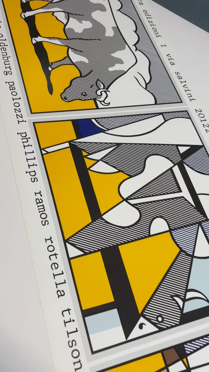 ROY LICHTENSTEIN Cow Going Abstract, 1985 ひとつのモチーフが、少し