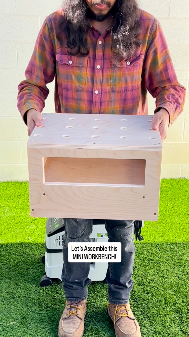 Here’s how I assembled my MINI WORKBENCH that fits on top of a ...