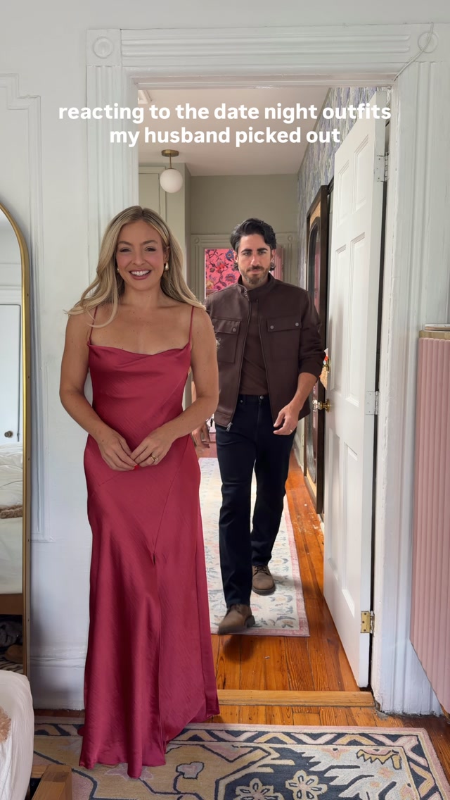 reacting to my husband's date night outfits he picked out 🖤 switched it up and I'
