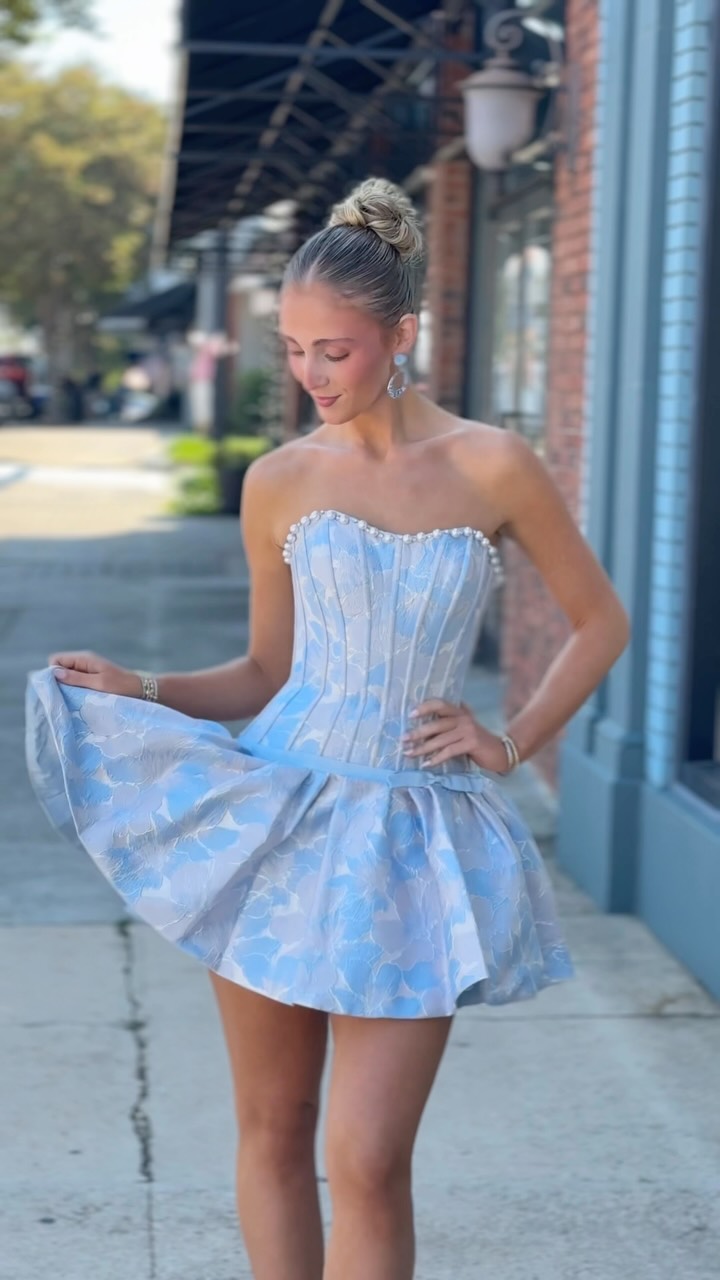 dressing dreams homecoming dresses Princess moment🩵 Come find your dream dress from 1-5 today!! Shop in-store or online at dressingdreams.com 🫶, #hoco #homecoming #homecomingdress #sherrihill #SherriHill2027 | Sherri Hill Dress 57250