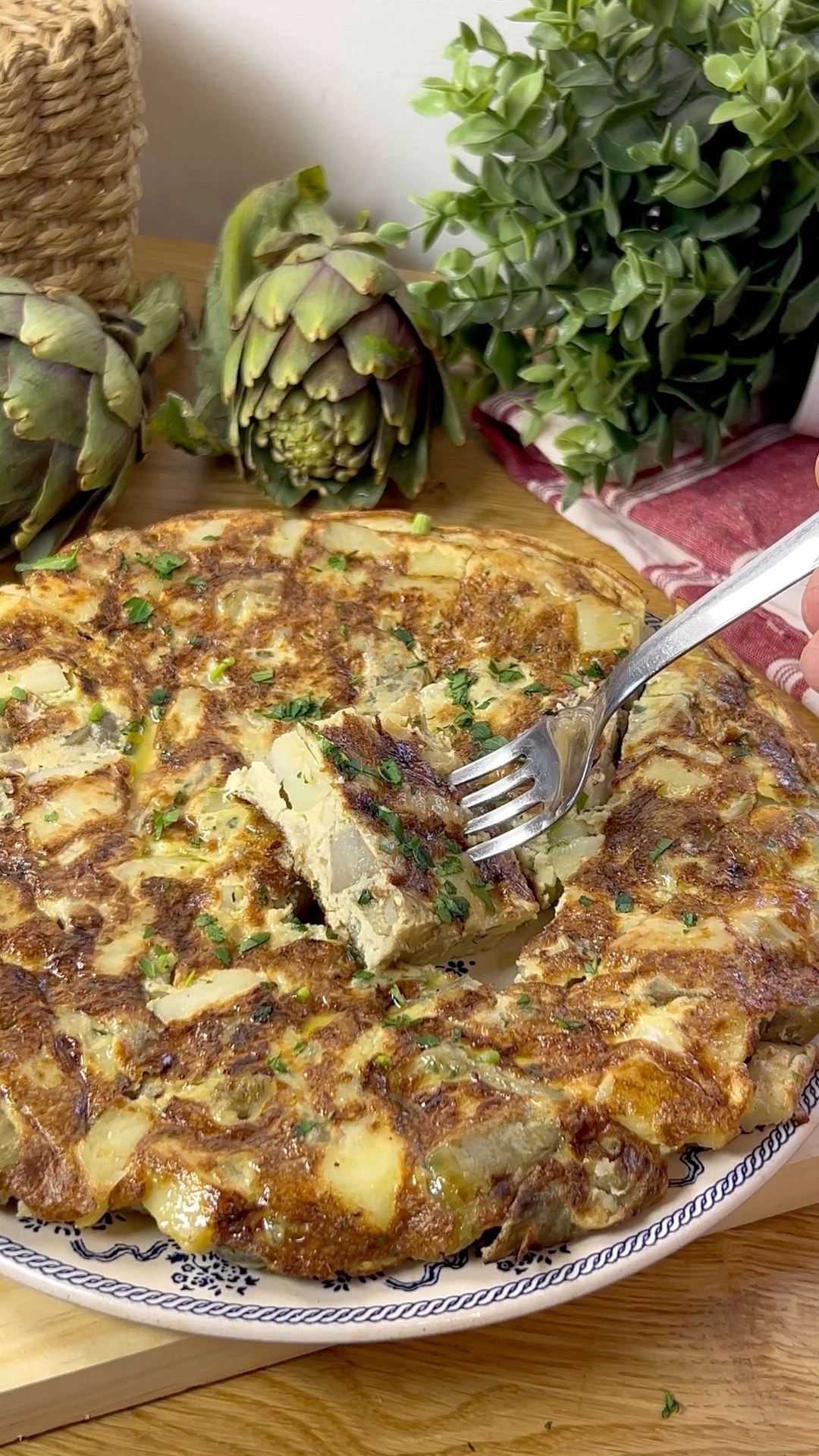 Frittata di carciofi e patate | Il caldo sapore del sud di Fernanda ...