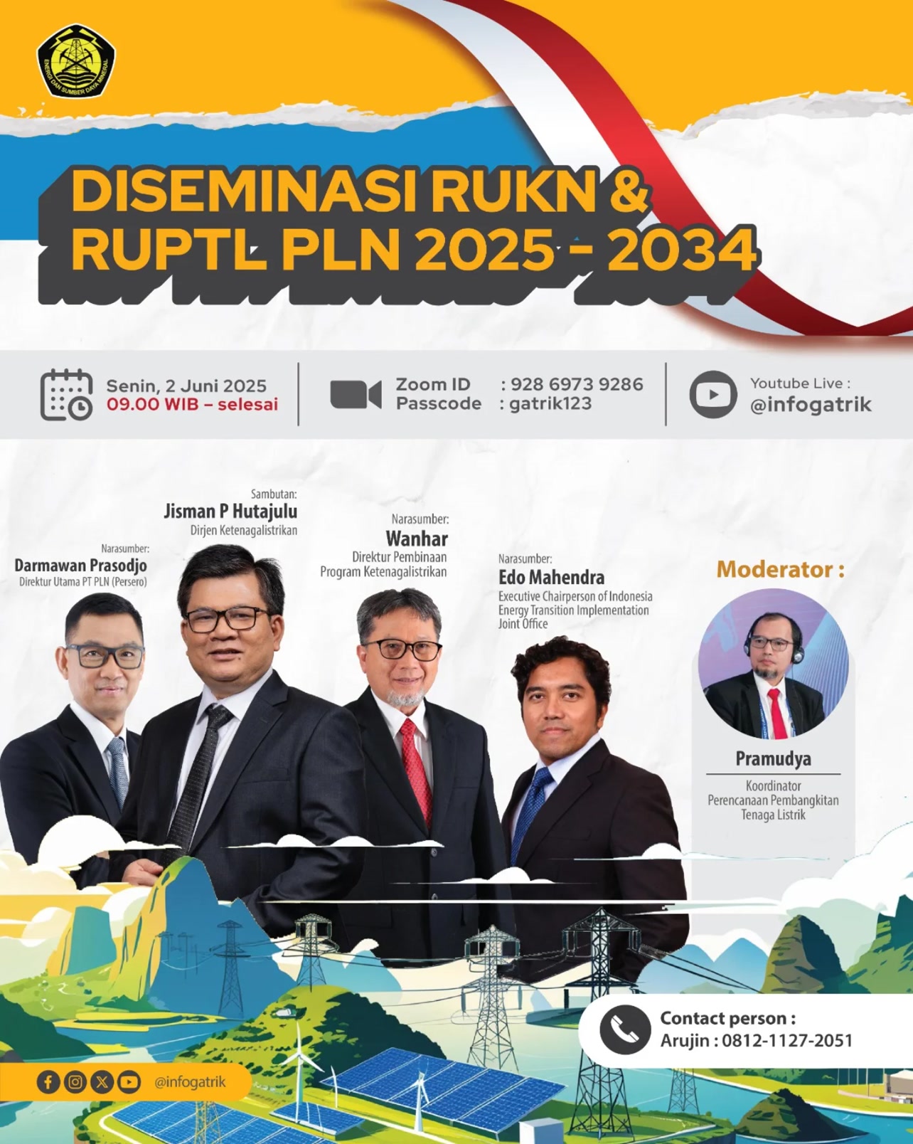 “Diseminasi RUKN dan RUPTL PLN 2025-2034” Sobat Gatrik, Direktorat ...
