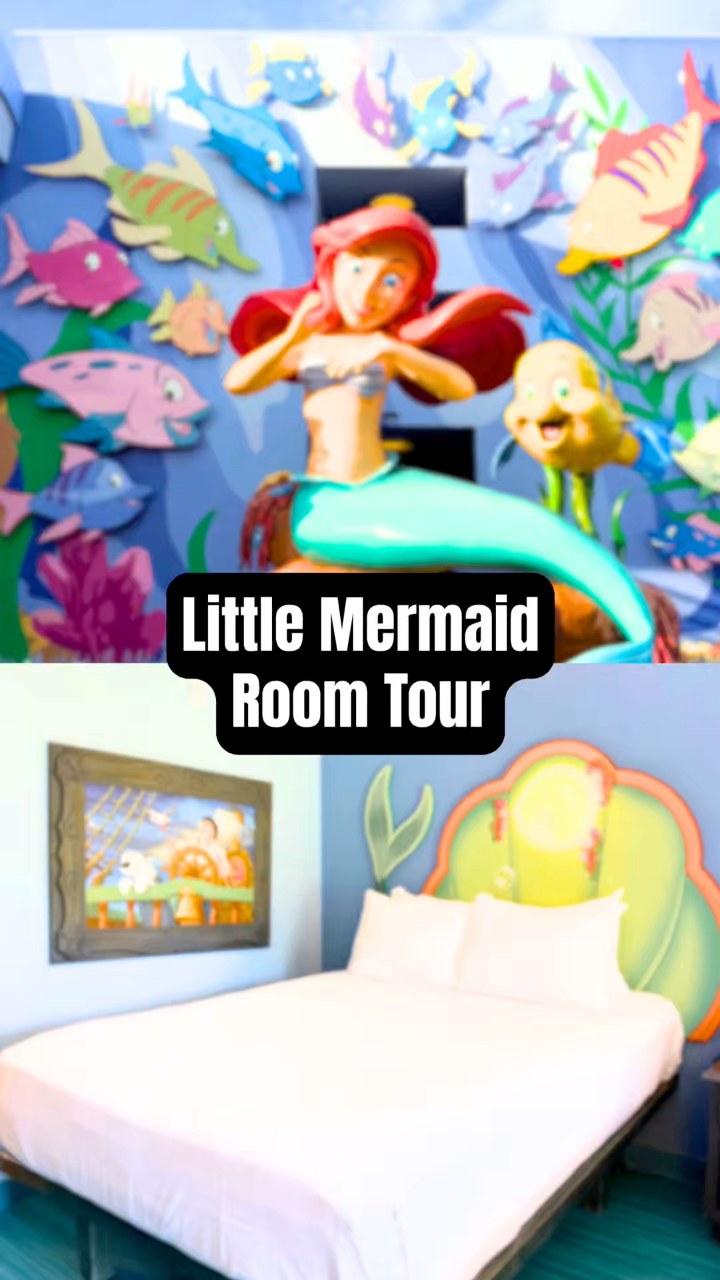 Here's what it's REALLY like staying in a Little Mermaid room