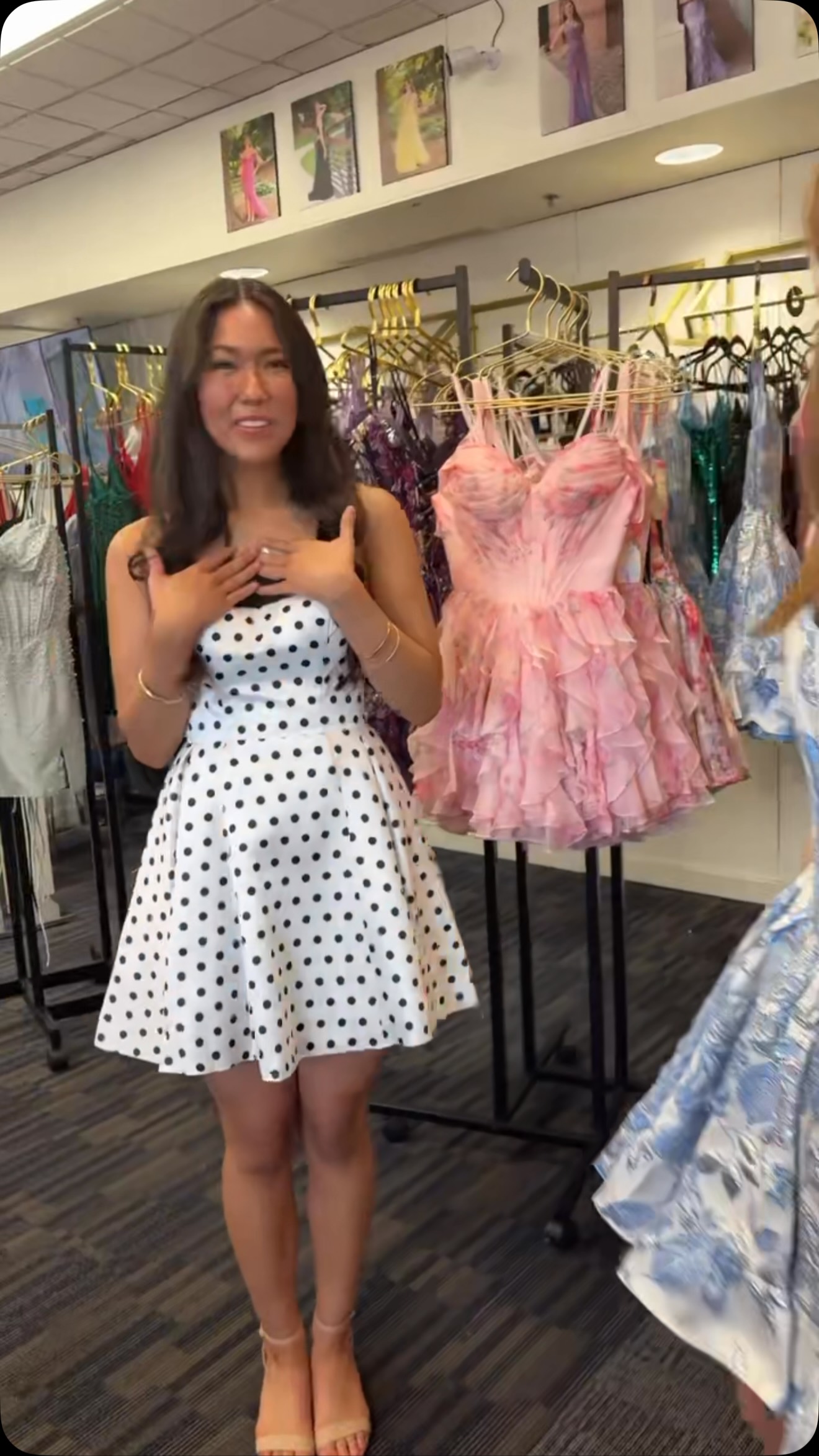 chaps casual dresses Dress Midi By In Black & White, Size: M NEWClothes Mentor is a Color:Onyx Flocked Florals in-stock-26 Beaded Dress Sherri Hill