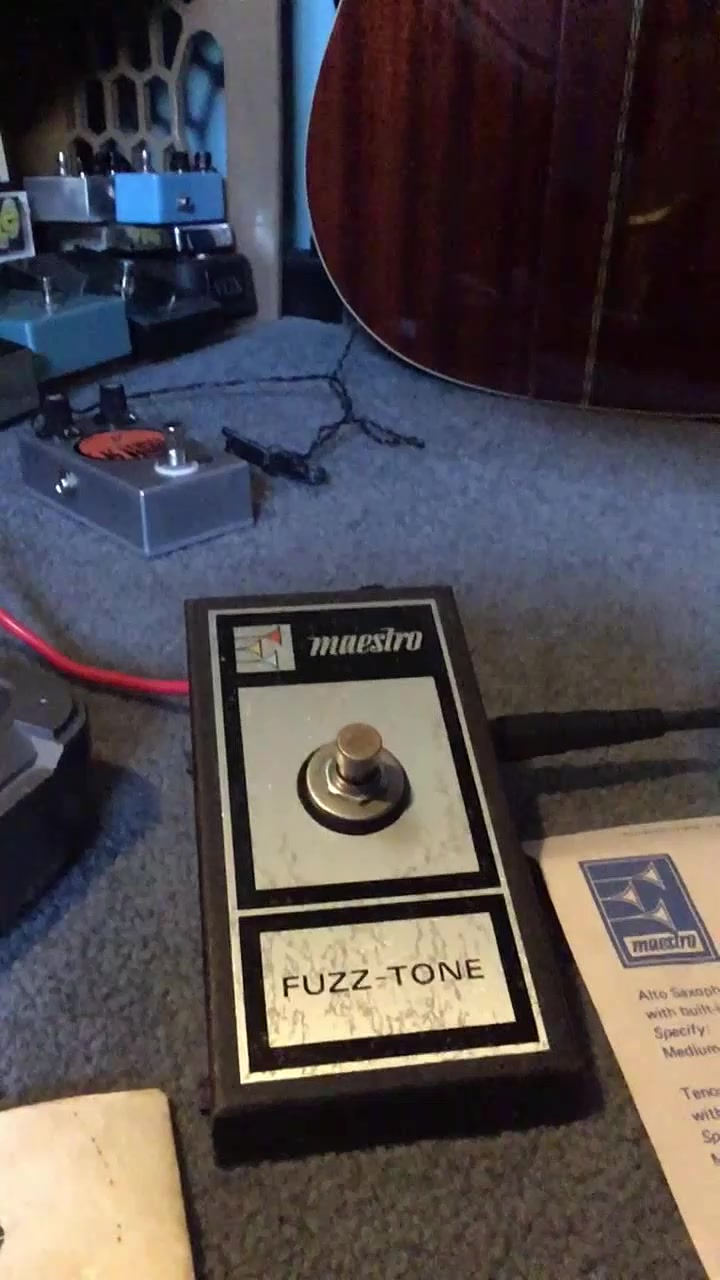 1976 Maestro Mfz-1 Fuzz Pedal with Adapter Options