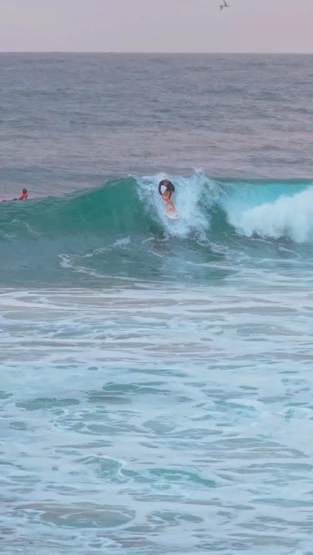 Twin fin flow at Snapper Rocks Two turns, pure style. #snapperrocks # ...