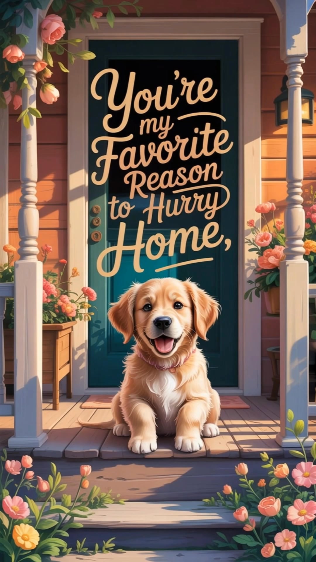 You are the best welcome at the end of my day. My favorite reason to ...