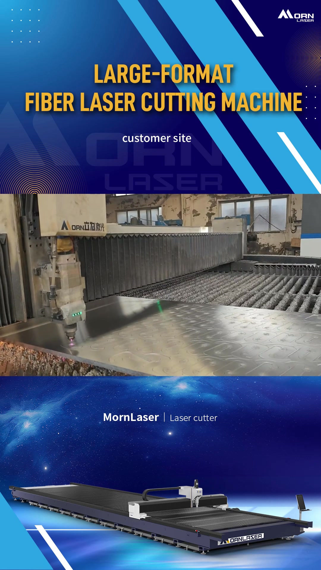 Customer Site Shooting 📸 Large-Format Fiber Laser Cutting Machine Our ...