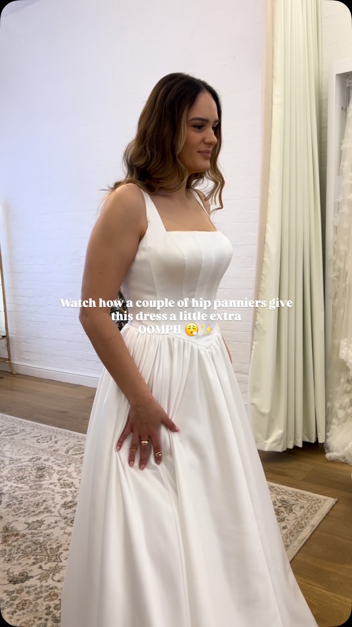 bridesmaid dresses northampton The difference is subtle, but the vibe changed 😮‍💨✨, This fabulous wedding dress is called ‘Rosa’ by @fredabennet for your try on list 😘, ., ., ., ., ., #weddingdress #satinballgown stretch liner