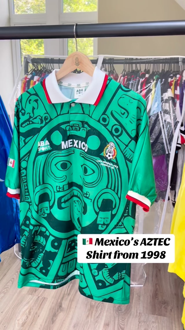 🇲🇽 Mexico 1998 'Aztec' Jersey - original as used at World Cup