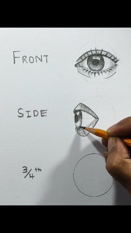 How to draw eyes from different angles? #art #drawing #painting #videos ...