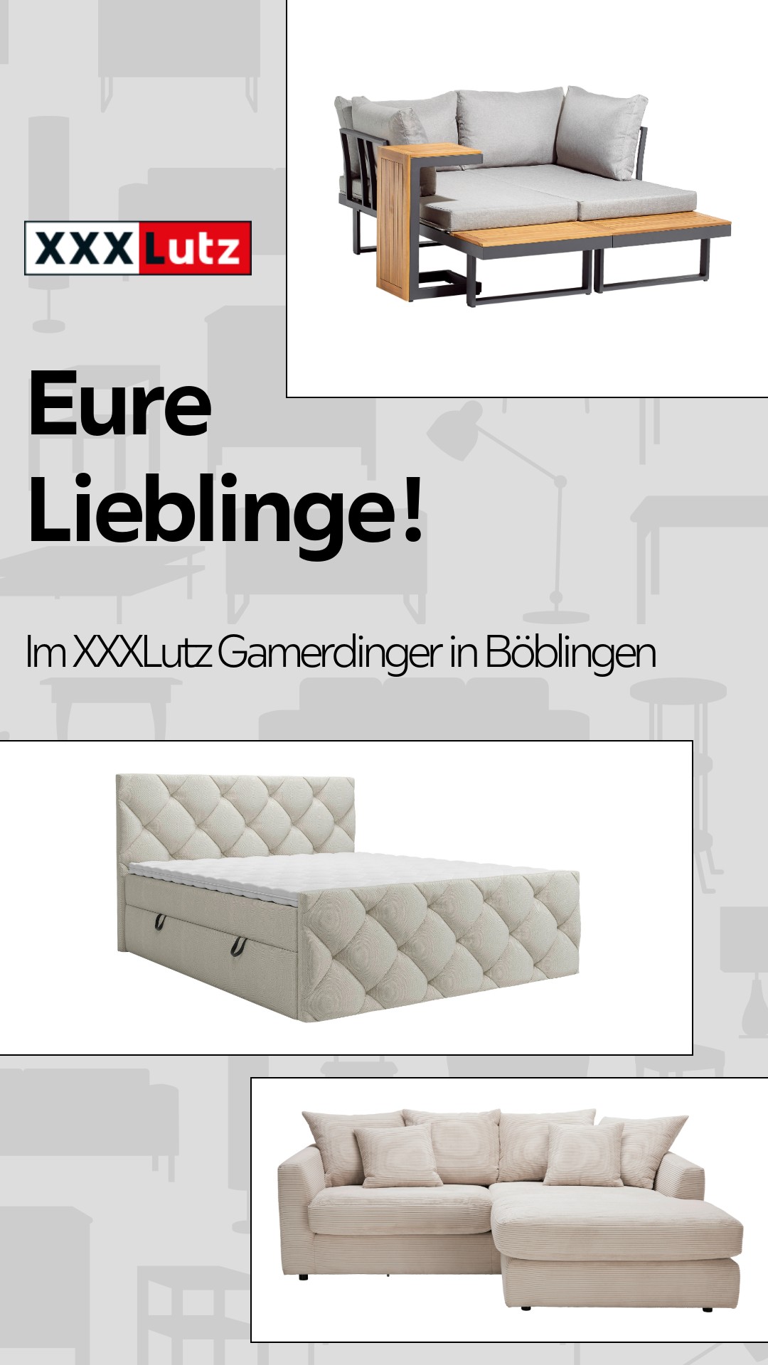 Wir präsentieren: Die Favoriten aus deinem XXXLutz Gamerdinger Möbelhaus in Böblingen. | XXXLutz Deutschland