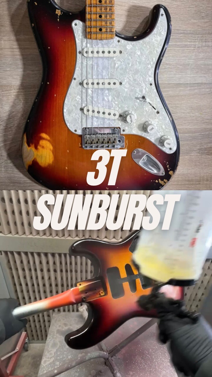 Fender Stratocaster Hybrid Japan – 3-Tone Sunburst Nitro Paint