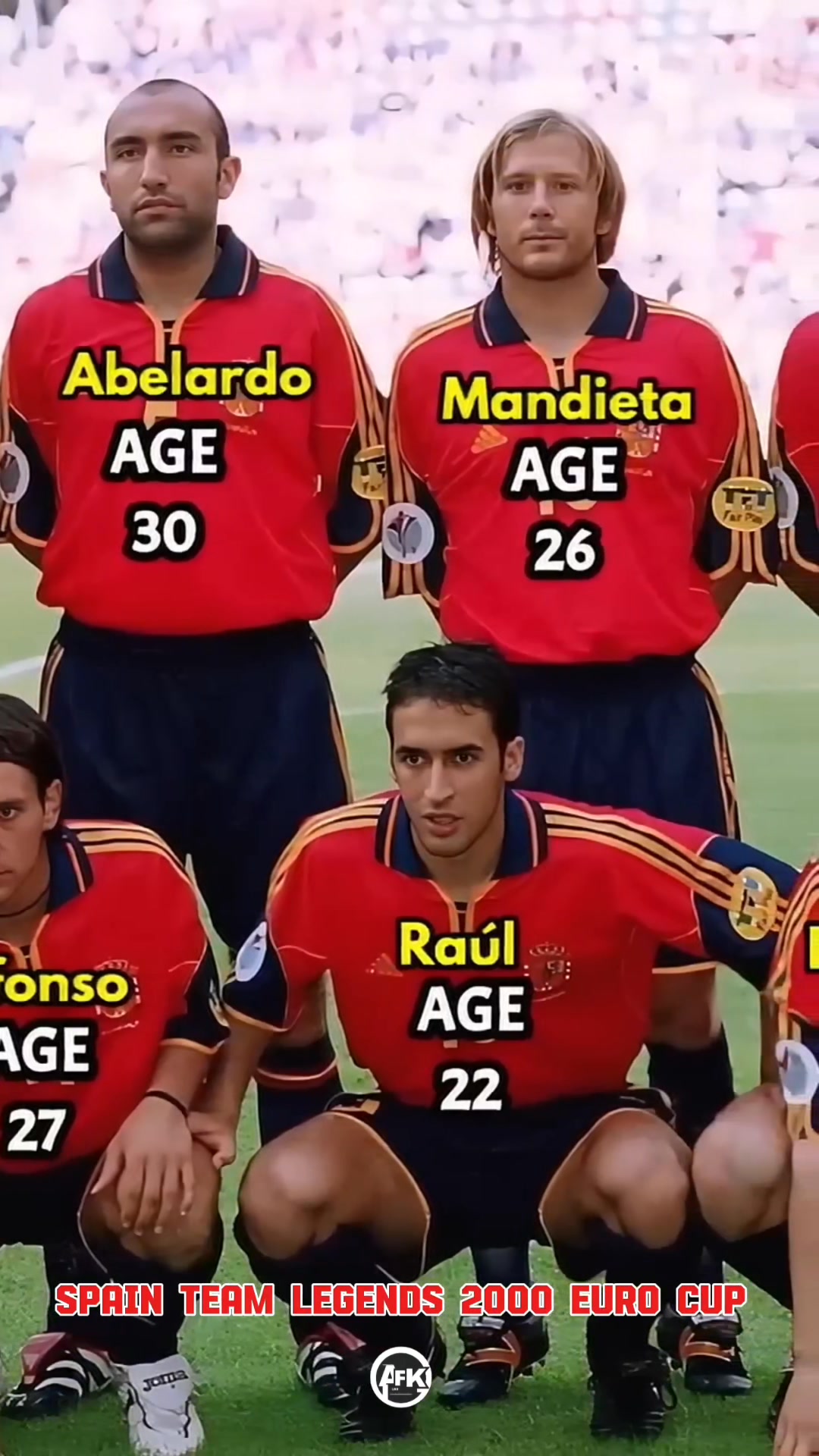 SPAIN Team 2000 Euro Cup | Age in 2000. #fblifestyle #spain