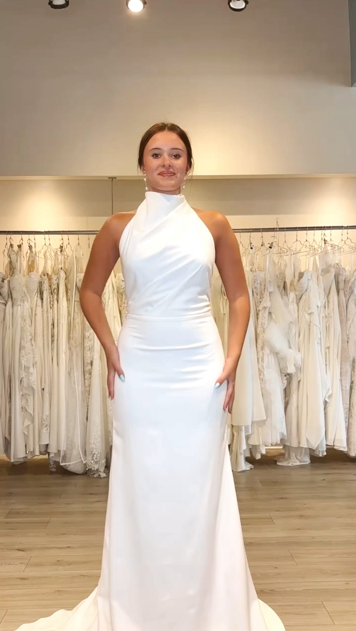 Take your pick 🥂, Which neckline matches your bridal style the most?, Are you more of a:, 🤍 Sweetheart neckline kind of bride - think romantic, soft, elegant., 🤍 Halter neckline bride