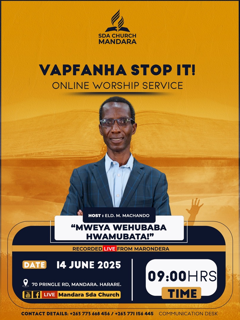 Mandara SDA Church || Elder Machando|| Title : Mweya wehubaba hwamubata ...