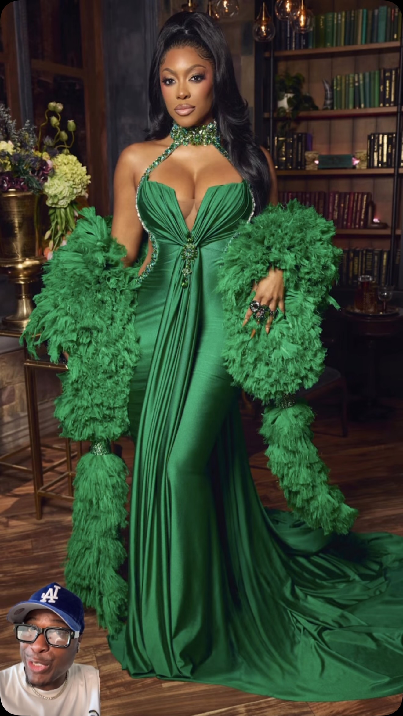 rachel parrish green dress The flat vs. heel debate at the club rages on... 