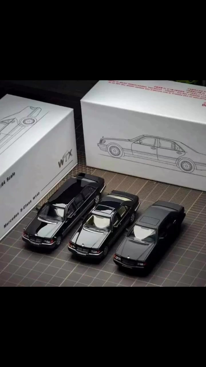 WTX 1:64 Mercedes S-Class (W140) Diecast Model - Authentic