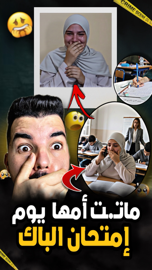 بنت مـ.ـاتت لها أمها يوم إمتحان البكالوريا 🥺 والسبب مايمكنش…😢