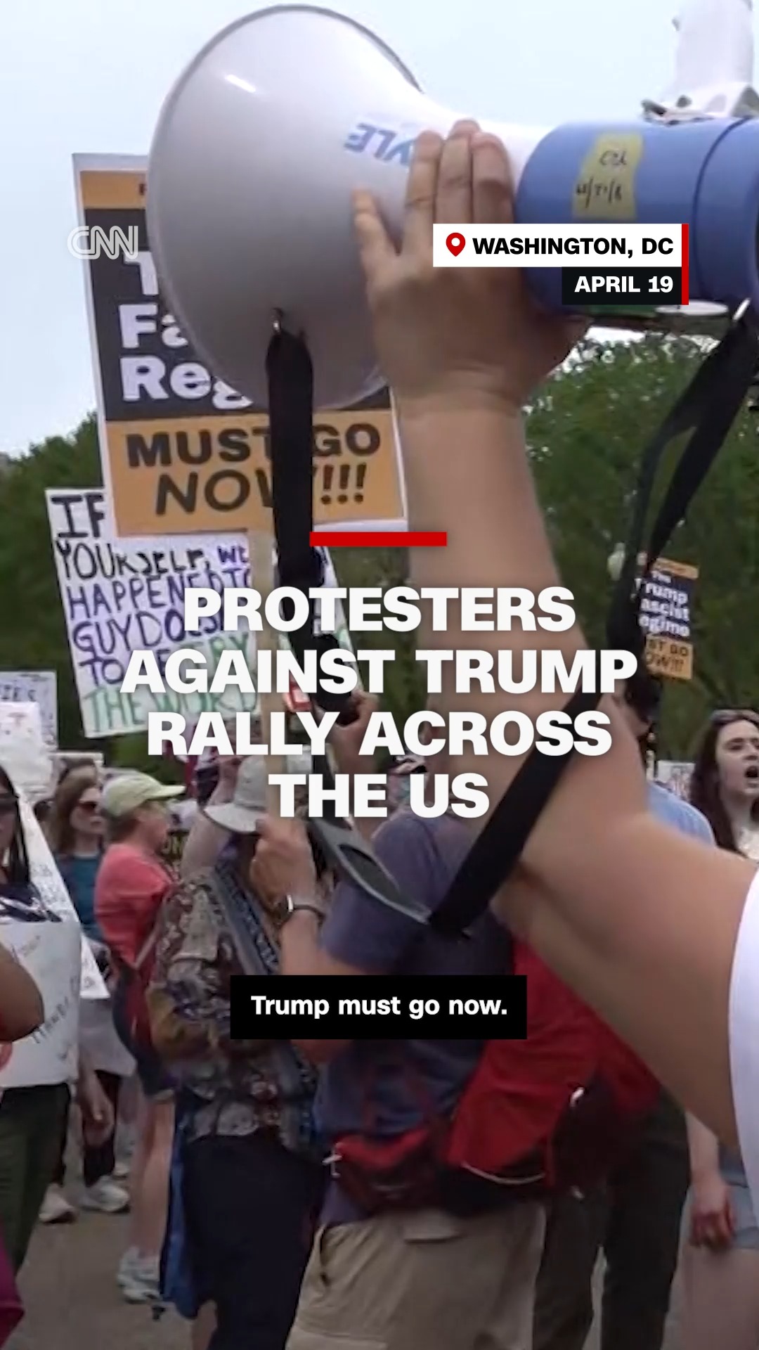 Nationwide protests against President Donald Trump and his ...