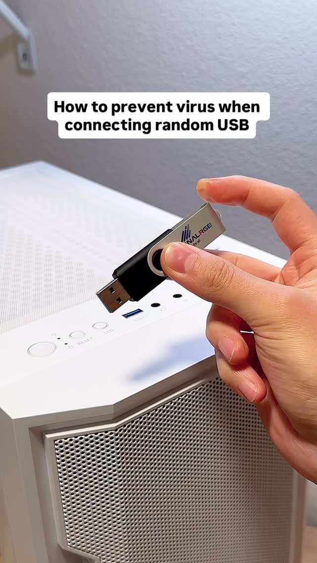 Stay safe and use protection when you connect a random USB into your PC ...