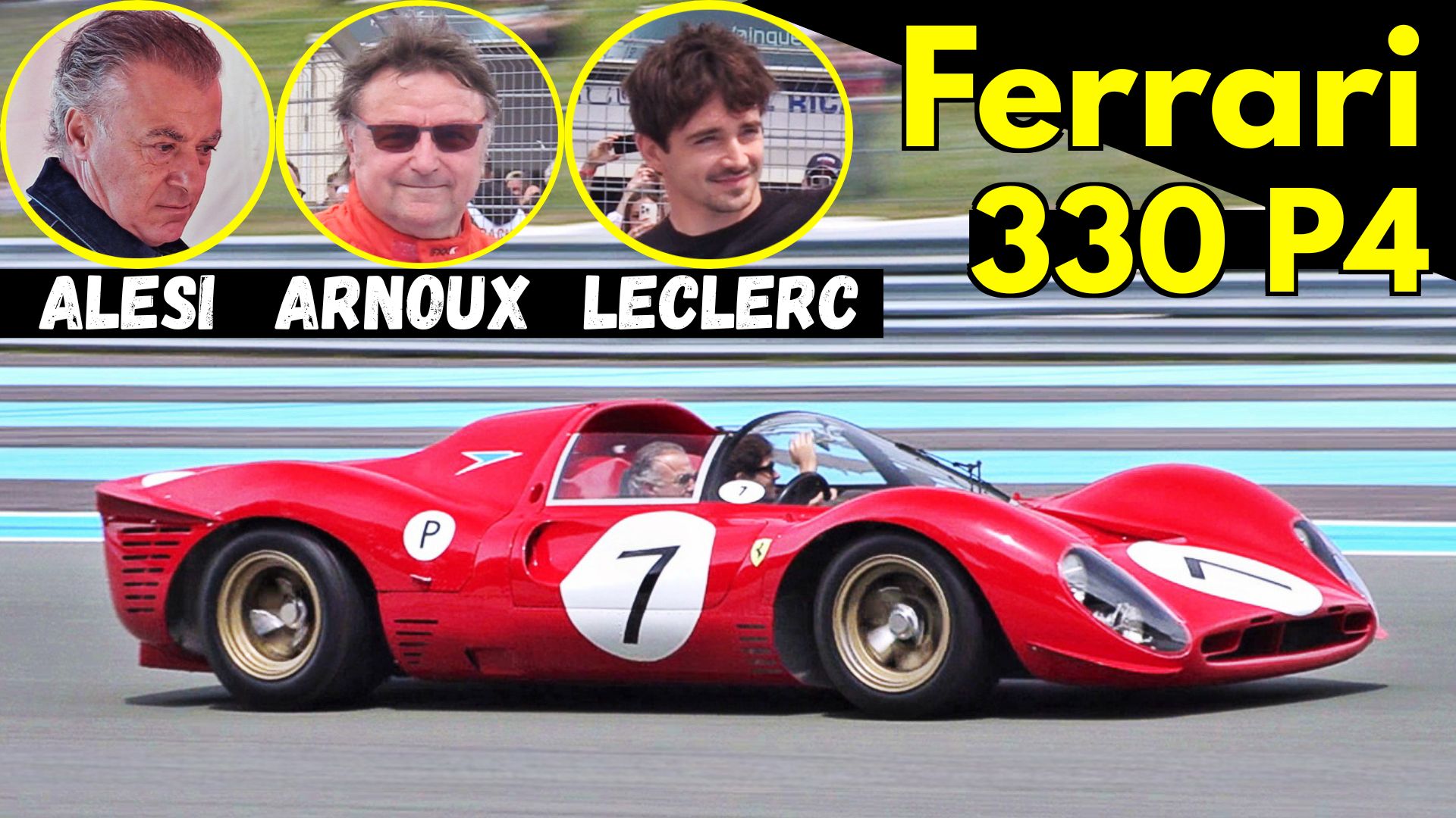 The Ferrari 330 P4 was the winner of the 1967 Daytona 24h race