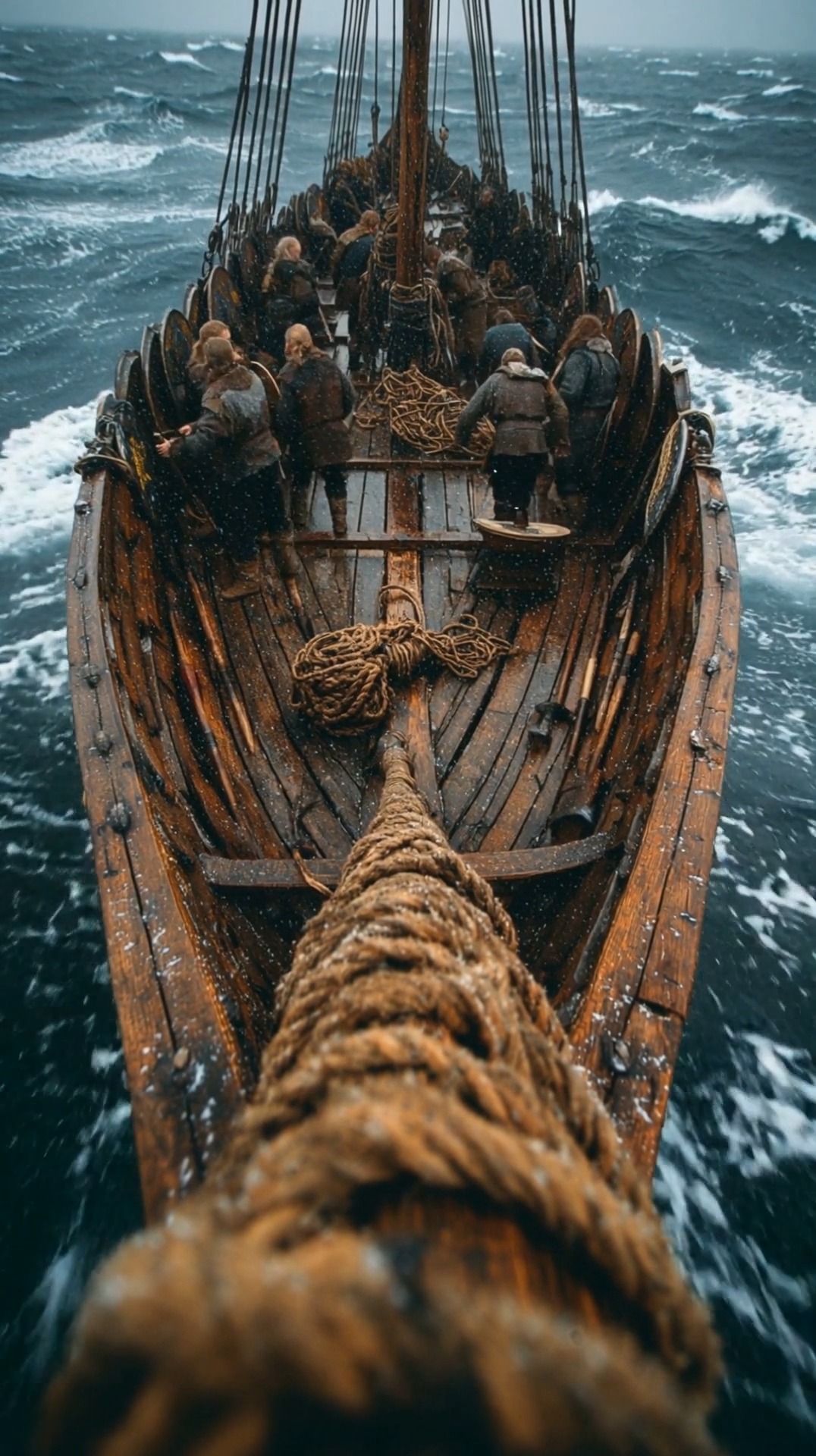 The Viking longship is often imagined slicing through waves in open ...