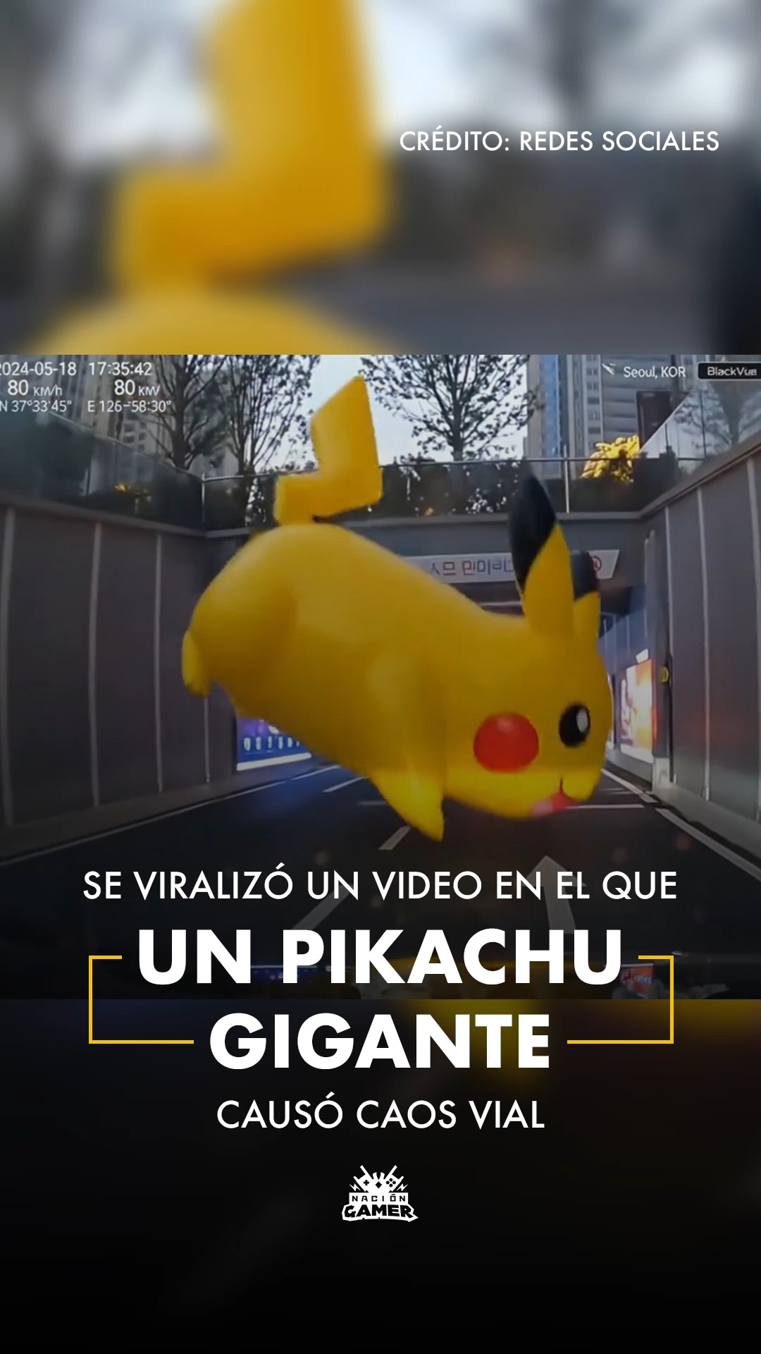 PIKACHOQUE | Un video en el que lo que parece ser un #Pikachu gigante ...