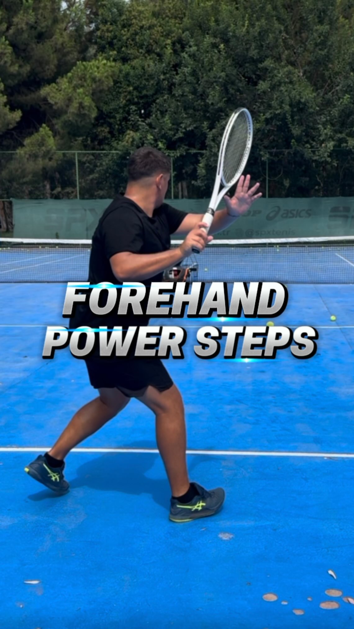 Forehand Power Steps 🎾 🎯 There are many ways to generate power from the ...