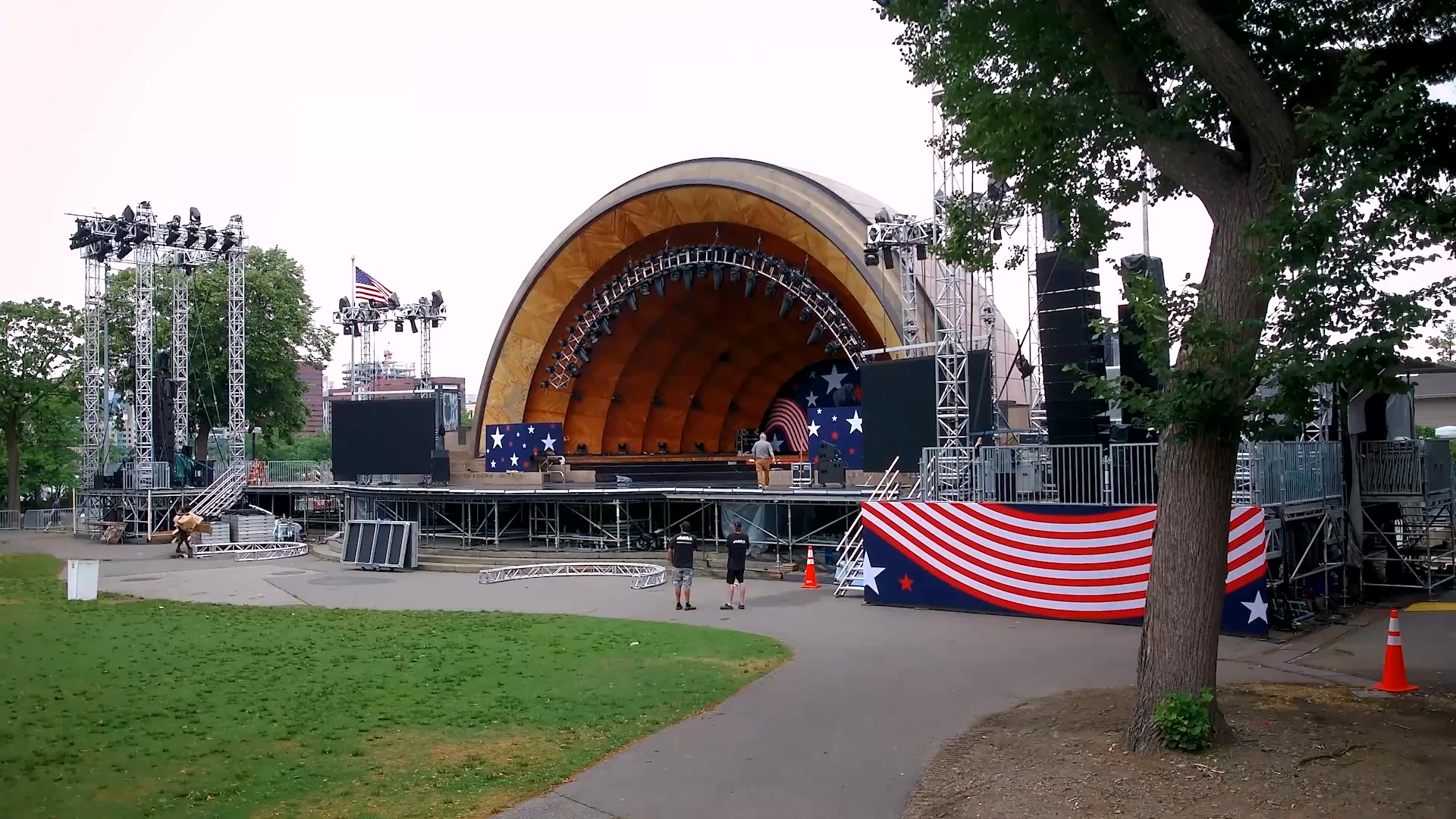 1 more day: See the Hatch Shell transform before your eyes as we ...