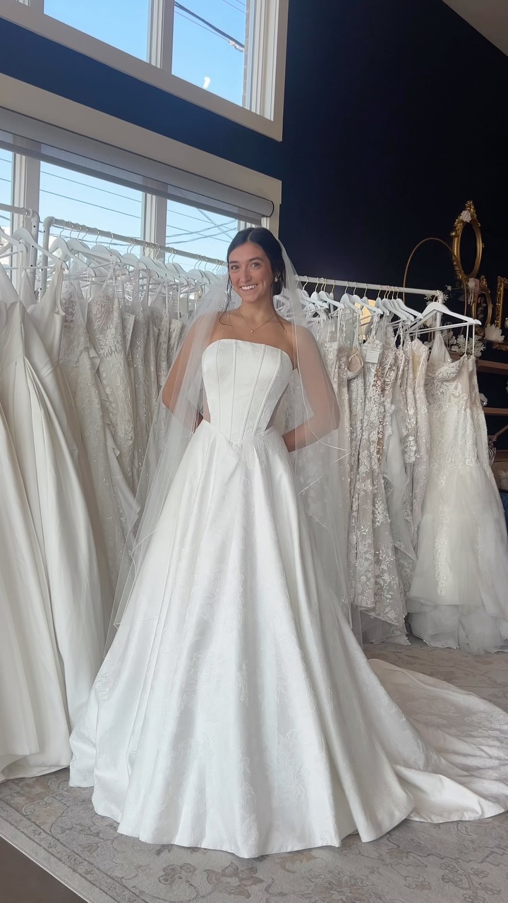 wedding dresses bowling green ky #sᴜɴᴅᴀʏsᴘᴏᴛʟɪɢʜᴛ for another set of sister dresses! These floral embroidered satin ballgowns each have their own twist. “Karissa” has mesh side panels that complement the basque waist, while “Karissa crop top and skirt set