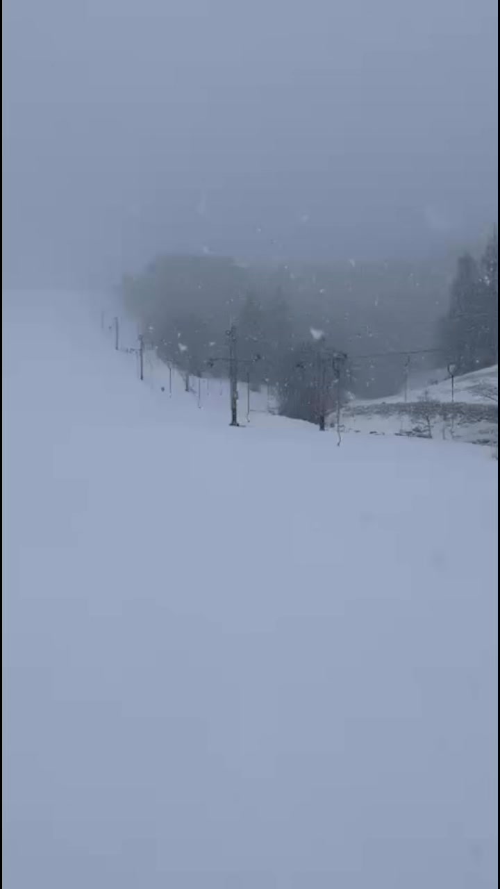 Dobré ráno z Telgártu ️ Momentálne máme –1 °C a krásne husto sneží ...