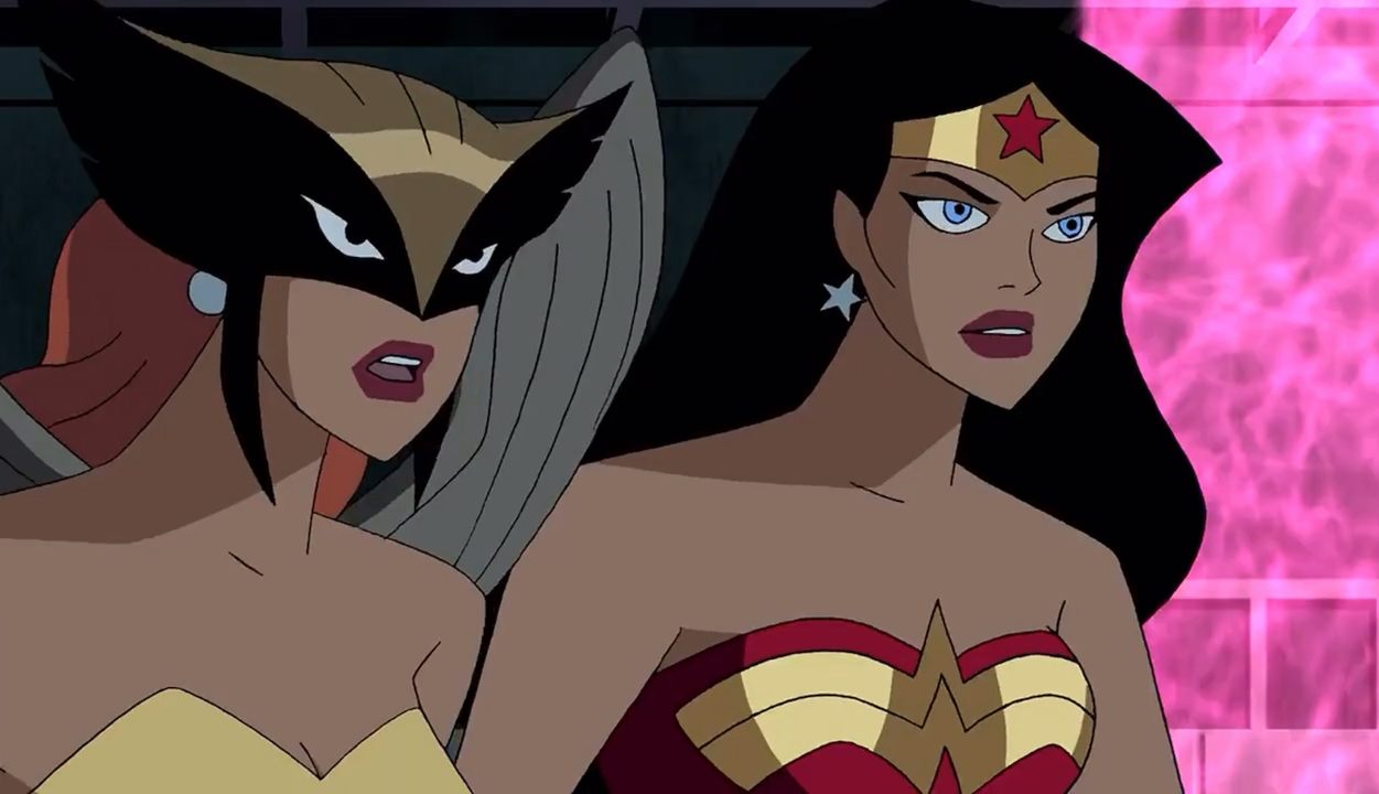 Hawkgirl and Wonder Woman vs Star Sapphire, Aresia and Tsukuri! #jlu # ...