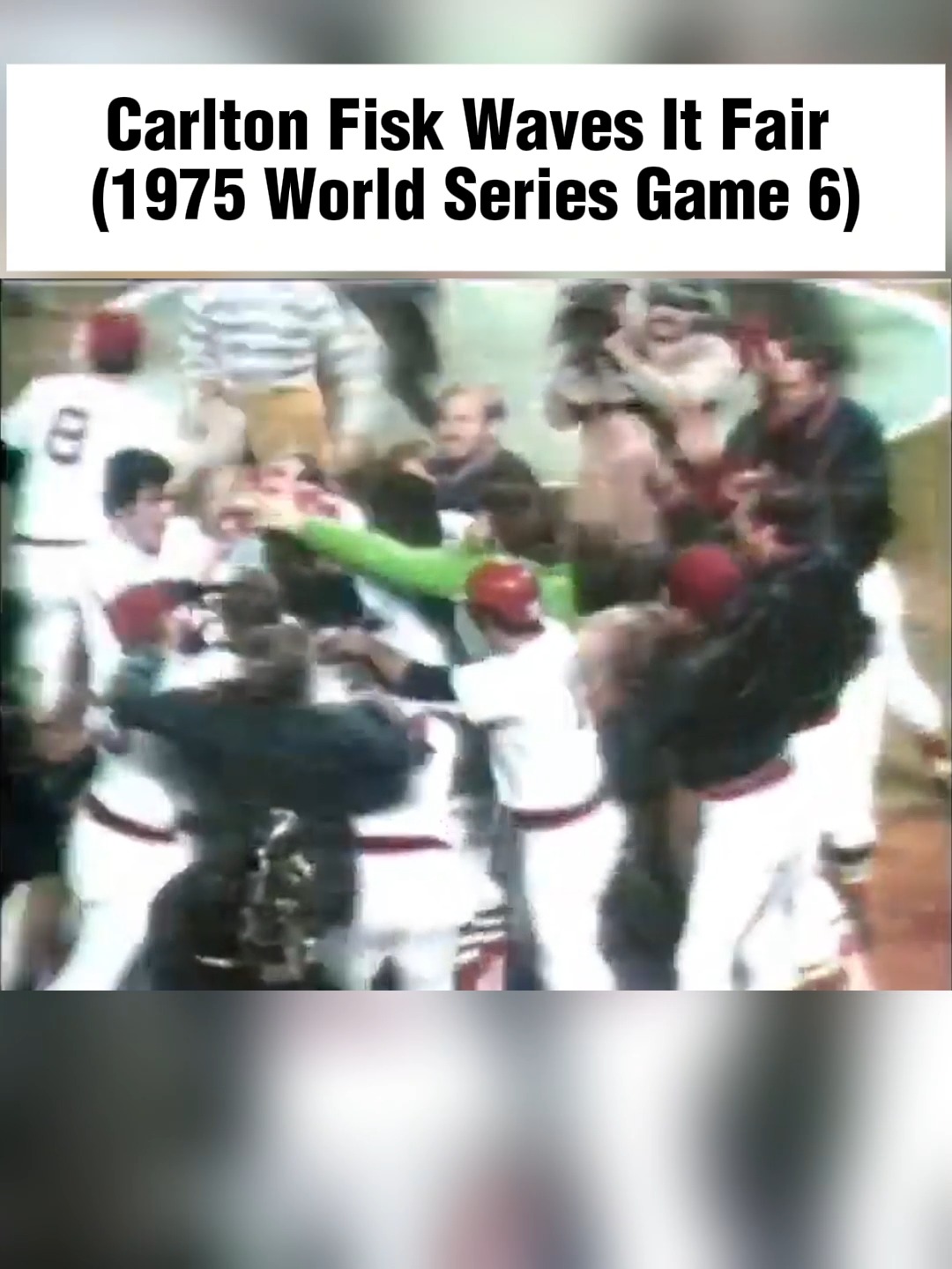 Relive the magic! ⚾️ Carlton Fisk's iconic Game 6 home run in
