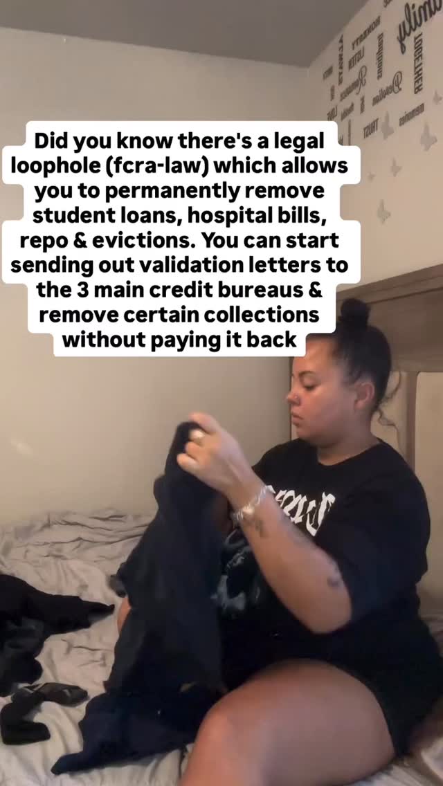 This works for student loans, hospital bills, repos, evictions ...