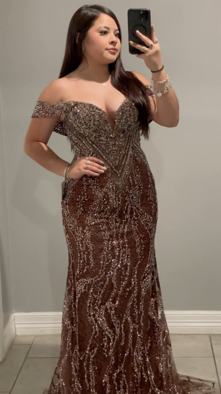 formal dress shops in baytown tx New style espresso now available store with detachable off the shoulder ‼️#aidalysbridalandquinceañera #browndress #formaldress #xvaños #fyp | Aidaly's Bridal & Quinceañera HR-gift-card-only:2025-12-21_2026-02-28