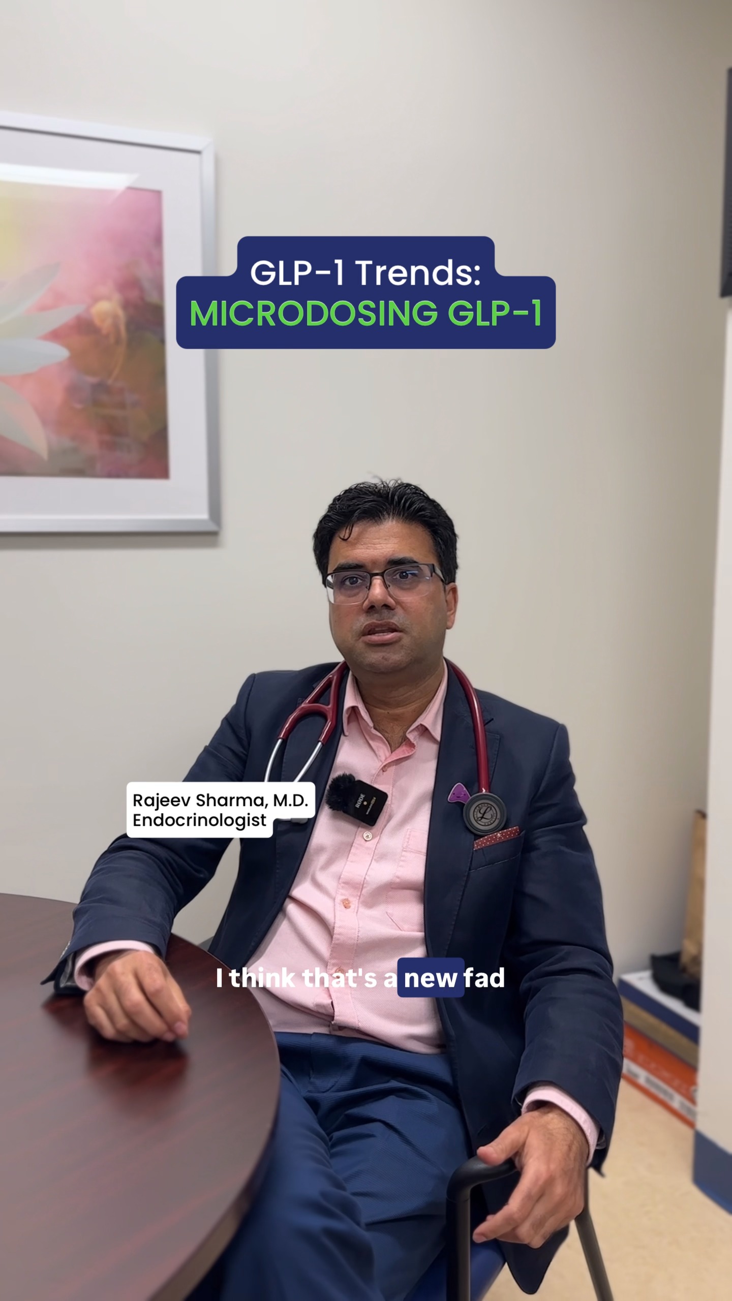 Microdosing GLP-1s is one of the latest social media fads. Dr. Rajeev Sharma, board-certified and fellowship trained endocrinologist, diabetes, & metabolism specialist is here to give his expertise on 