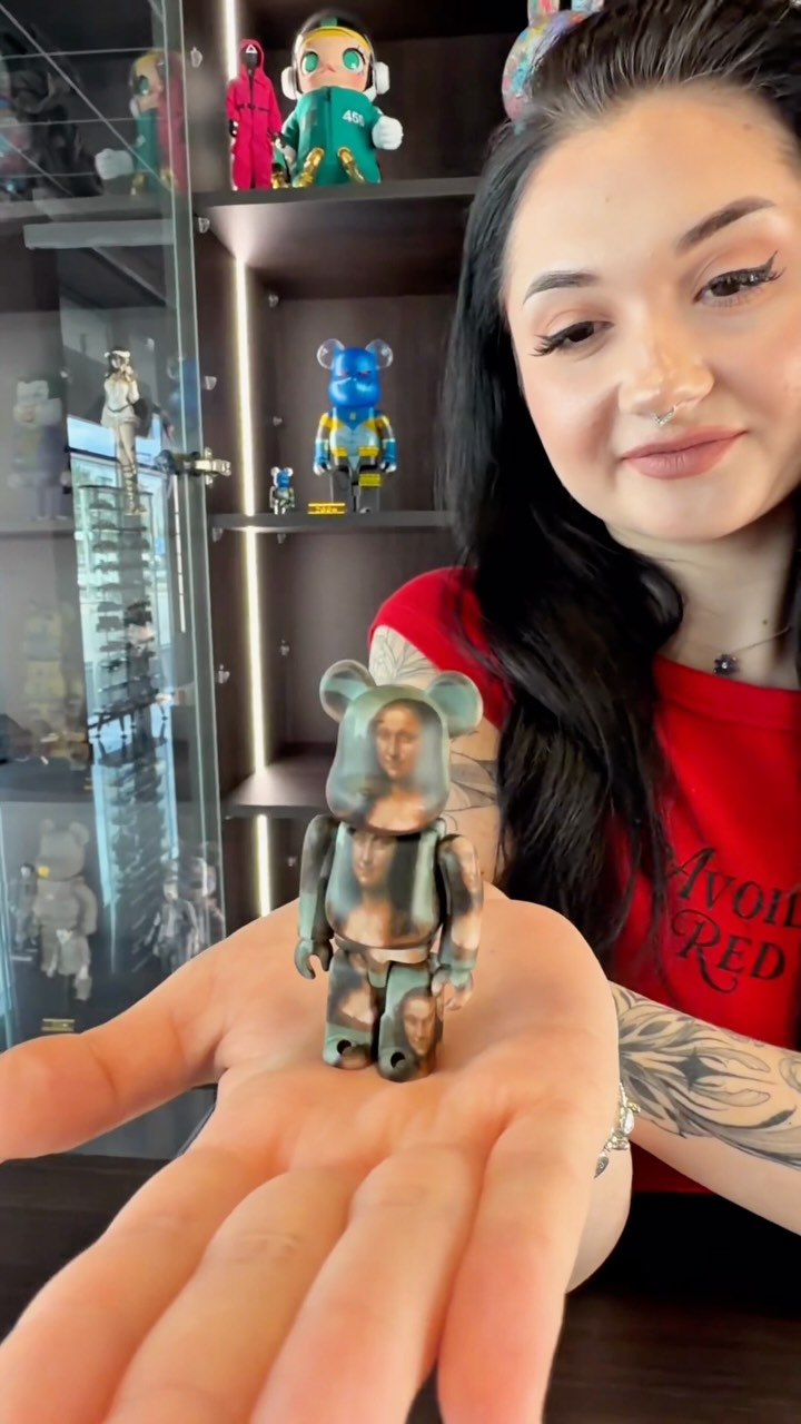 BE@RBRICK Mona Lisa Overdrive 100% & 400% by Medicom Toy