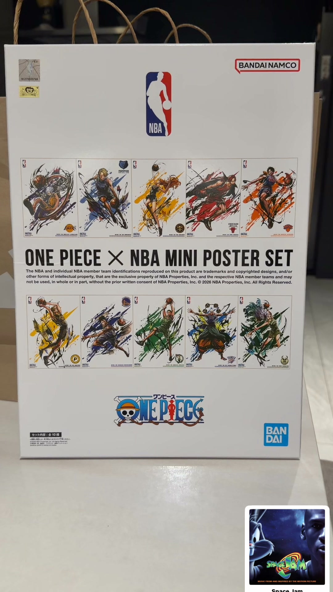 One piece X Nba mini poster set #onepiece #bucks #lakers