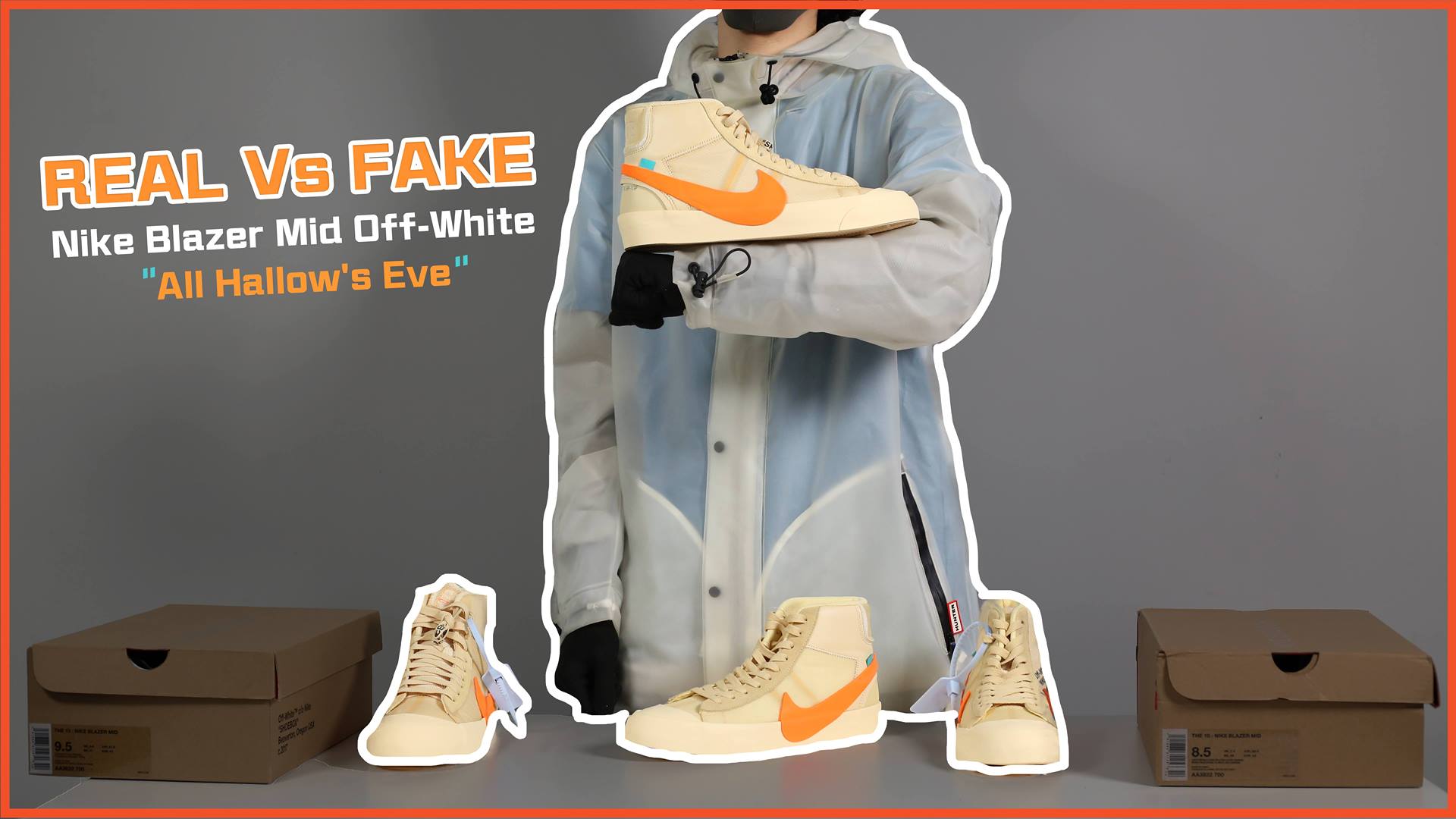 Real Vs Fake】OFF-WHITE x Nike Blazer Mid All Hallows Eve 