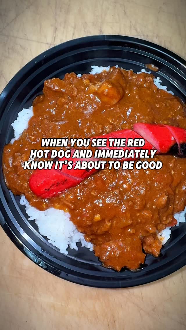 When you see the red hot dog and instantly know it’s gonna taste good ...