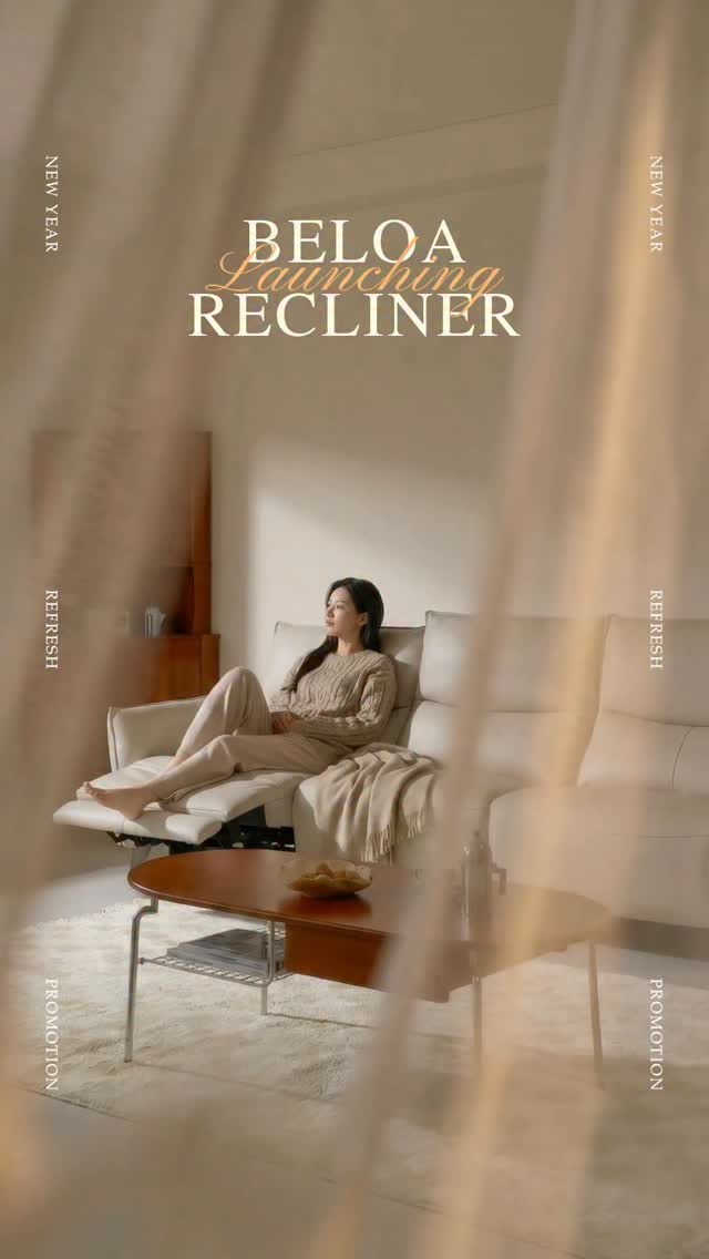 Launching Recliner 'BELOA' ️ 오늘의 휴식은, 어떤 움직임인가요? 당신의 자세를 아는 전동 리클라이너 소파 ...