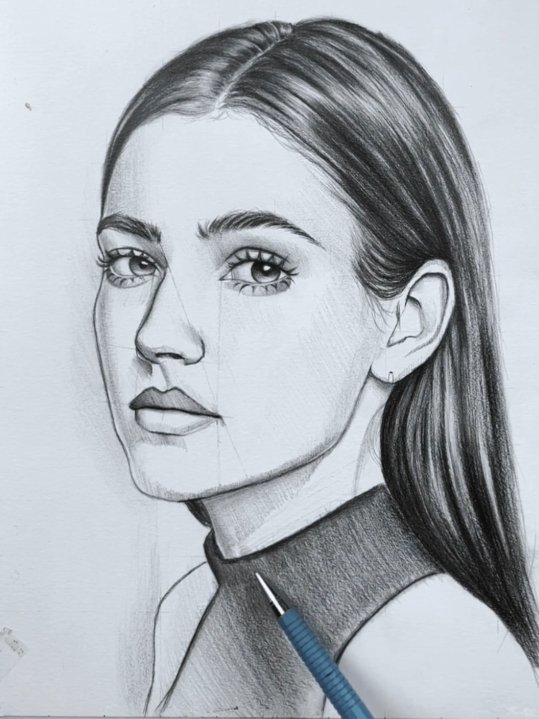 So easy trick drawing 🤞🏻 ️ #artwork #pencildrawing #painting # ...