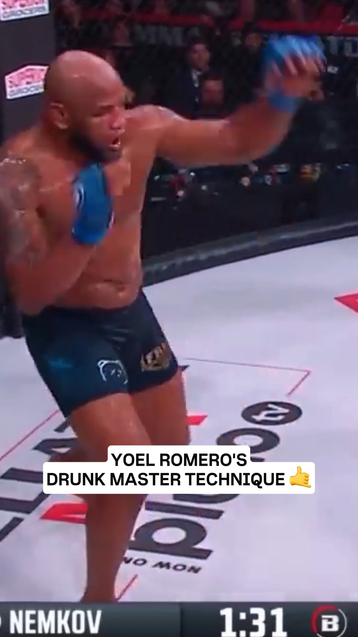 Yoel Romero is unpredictable. Violent and Unpredictable 🤣 #MMA #Legend ...