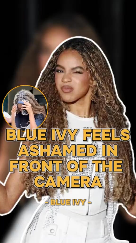 No wonder Blue Ivy deliberately covered her face and ran quickly,nobody ...