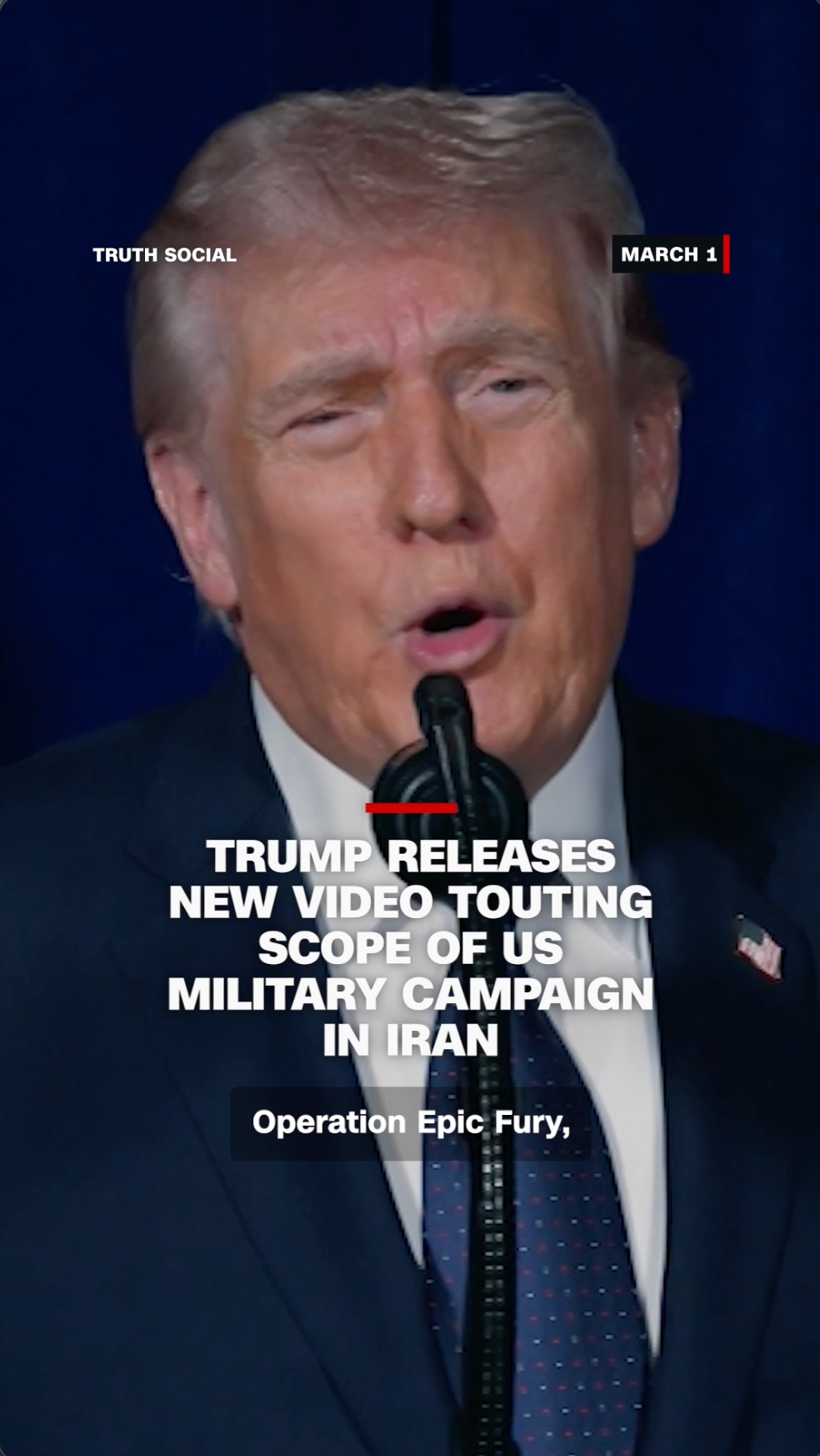President Donald Trump posted a new video to Truth Social on Sunday ...