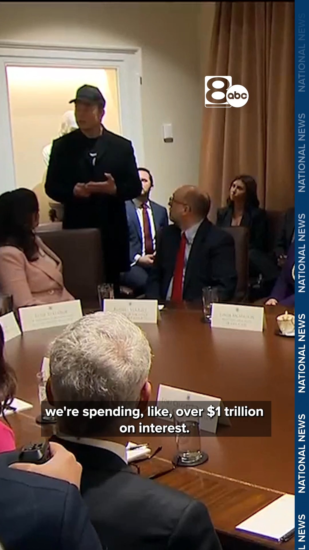 The first Cabinet meeting of President Trump's second term included ...
